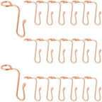 pson 20Pcs Stainless Steel Hanger Connector Hooks, Clothes Hanger Extender Cascading Hooks for Space Saving Wardrobe Storage(Rose Gold) by Unknown