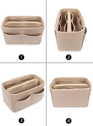 LEXSION Felt Purse Organizer Insert, Tote Bag Shaper Dividers with 5 Sizes - Image 3