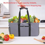 Extra Large Utility Tote Bag - Reusable Grocery Bags Foldable Heavy Duty - Image 3