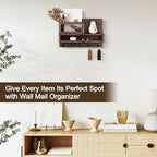 Key Holder for Wall, Mail Organizer with Storage Compartment - Image 5