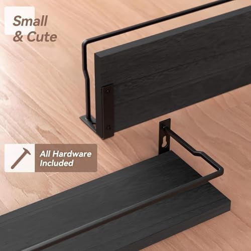 RICHER HOUSE Floating Shelves Bathroom, Small Wall Shelf Over Toilet 2 Set - Image 4