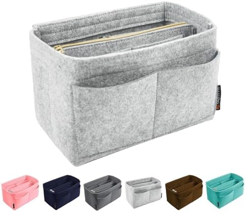 OMYSTYLE Purse Organizer Insert, Felt Tote Bag Organizer Insert with 5 Sizes, Handbag Dividers for Inside Purse, Compatible with Longchamp, Neverful, Speedy and More by OMYSTYLE