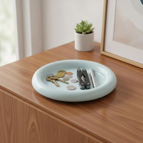 Square Storage Tray for Desk and Entryway Organization - Durable PP Catchall Dish for Keys, Coins, and Jewelry (7.5 x 7.5 Inches) - Image 2