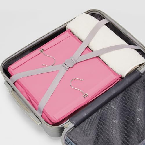 YOUDENOVA Hanging Closet Organizer and Storage, 6-Shelf, Pink | Breathable Fabric, Clothes Organizer with 2 Side Pockets, Hanging Shelves for Closet Storage, Dorm Room Essentials for Guys - Image 6