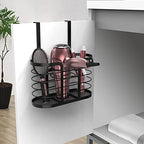 YIGII Hair Tool Organizer, Cabinet Door Storage Basket, Bathroom, Black - Image 3