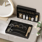 Bamboo Kitchen Drawer Organizer, 2-Pack, 17" x 6" x 2.5", Black - Image 4