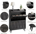 ChooChoo Shoe Storage Cabinet with 2 Flip Drawers and Deodorizer - Image 5