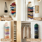 2 Pack Wooden Hat Rack, Each Holds 11 Baseball Caps, Adhesive/Screw Mount - Image 5