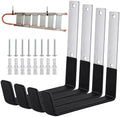 4 Pcs Heavy Duty Garage Hooks, Stainless Steel Wall Mount Utility Hooks Storage Tool Holder Hanger Organizer for Garden Hose, Ladder, Bike by Unknown