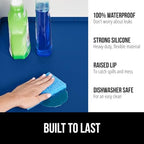 GORILLA GRIP Waterproof Silicone Under Sink Mat, Stay in Place, 28x22 Blue - Image 2