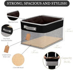 DECOMOMO Storage Bins, Large Fabric Storage Baskets for Shelves 4 Pack - Image 3