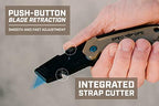 Spec Ops Tools Utility Knife for Cutting Drywall, Roofing & Jobsite Materials, Includes 10 Blades in Handle Storage, Fixed Blade, Folding, 2 Pack - Image 3