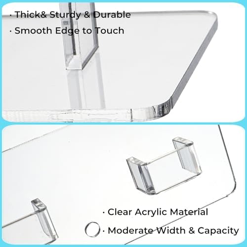 ZAVOOS 4 Pieces Acrylic Sunglasses Organizer, Wall Mounted - Image 3