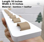 Sunglasses Organizer Wall Mounted Wood Sunglass Holder for Home Glasses Holder/Sunglasses Rack,Home Decor (White-1pcs-long) - Image 4
