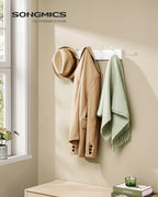 SONGMICS Wall-Mounted Coat Rack, 5 Dual Metal Hooks - Image 2