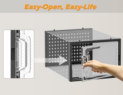 HOMIDEC Clear Shoe Storage Boxes, Stackable Shoe Organizer for Closet - Image 5