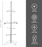 Ceaz Hockey Gear Drying Rack - Metal Tree Dryer Stand for Hockey Equipment - Organizer to Dry and Store Sports Gear - Includes Skate Sharpening Tool and 6 Hanging Clips - Image 3