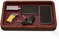 Valet Tray-Light Brown Wood Decorative Key Tray, Bedside Dump Holder.Catch All Tray Tray Decorative for Trinkets,Watches,Keys,Sunglasses. by Unknown