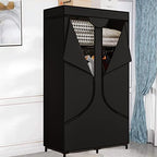 SORCEDAS Wardrobe Closet with Hanging Rods and Shelves for Clothes Storage - Image 3