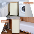 IEGrow Laundry Basket with Wheels 110L Clothes Hamper for Laundry,Beige - Image 4