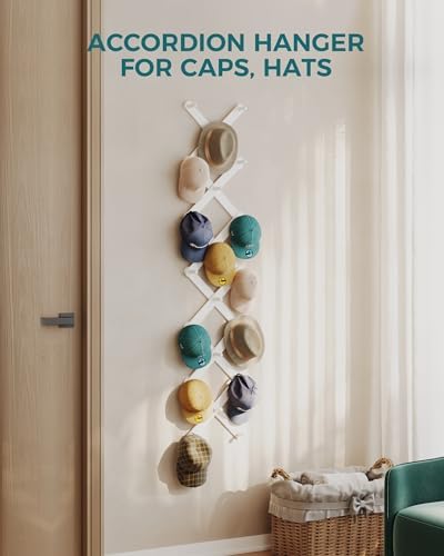 OROPY Accordion Wall Hanger with 20 Pegs, Expandable Wooden Coat & Hat Rack - Image 5