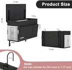 Bedside Caddy Storage Organizer for Bed Rails, Bed Caddy with 6 Pockets - Image 4