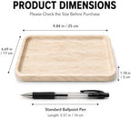 Beige Travertine Vanity Tray for Jewelry 9.84 in - Image 5