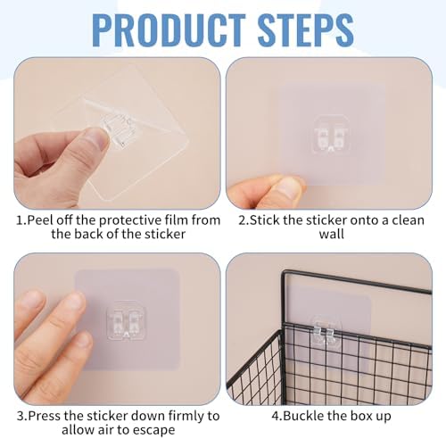 3 Pack Self Adhesive Cabinet Door Organizer - Metal Inside Cabinet Lid Storage Holder Wall Mounted Pantry Door Caddy for Kitchen Bathroom Pantry Under Sink - Image 3