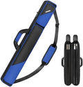 PEKREWS Pool Cue Case, Pool Stick Case 2x2 with 2 Accessories Pockets by PEKREWS