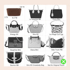 Doxo Small Purse Organizer Insert for Handbags, Felt Neverfull BB Organizer Insert,Mini Tote Bag Organizer with Zipper Pocket, Fit Neverfull BB Longchamp Xtra Energy S and More, Brown-XS - Image 6