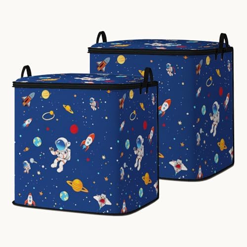 2pcs blanket storage bag for under bed,closet organizers 95L by BestSellers