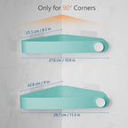 Sotfamily Plastic Shower Caddy Corner (for 90° Only), 2 Pack,Turquoise - Image 2