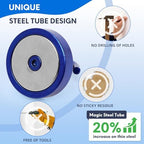 Neosmuk Magnetic Hooks Steel Tube Design for Cruise,100lb+ Navyblue,10 Pack - Image 3