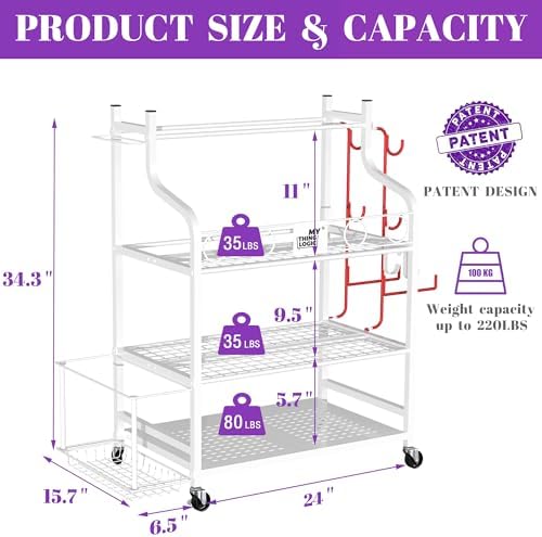 Mythinglogic Home Gym Rack for Dumbbells, Yoga Mats and Workout Equipment - Image 4