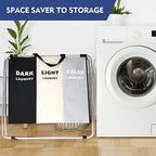 180L Large Laundry Basket, Freestanding Laundry Hamper, Collapsible Tall Clothes Hamper with Handles for Dirty Clothes in the Dorm & Family Closet Storage Container and Organizer (1-Pack) - Image 4
