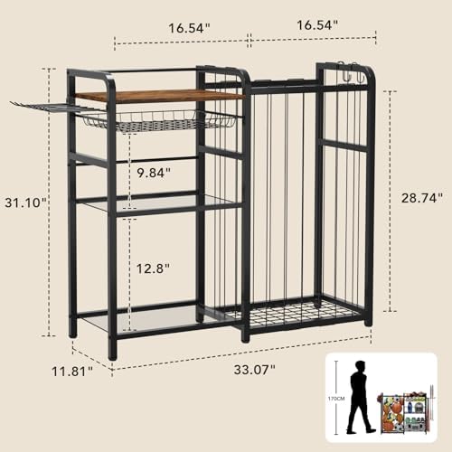 Homsorout Garage Sports Equipment Organizer, Ball Storage for Gear and Toys, Large Capacity, Sports Organizer for Garage with Hooks and Baskets - Image 4