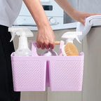 Plastic Shower Caddy, Portable Shower Basket with Handle, Light Purple - Image 5