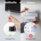 WallShelfie Bedside Wall Organizer & Dorm Decor for Dorm Room - White - Image 6