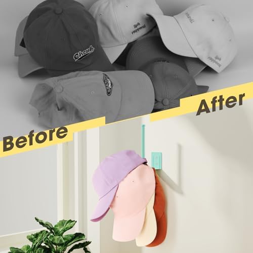 Durmmur Stainless Steel Hat Organizer, Hat Rack for Wall,Each Holds 15 Hats - Image 7