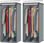 Univivi Garment Bags for Hanging Clothes, Cloth Bag 40 In, 2 PCS, Grey by Univivi