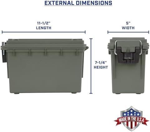 Sheffield 12626 Ammo Box Made in USA Stackable Lockable Ammo Storage Box - Image 2