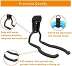 Garden Power Tool Hanger, Garage Wall Hooks, Weedeater Rack, String Trimmer Hanger, Utility Hooks for Garage Tool Organizers and Storage - Black, 2 Pcs - Image 4