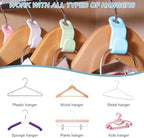 50 PCS Space Saving Hanger - Clothes Connector Hooks, Stacking Space Saver, Plastic Closet Organizers and Storage Extender for Heavy Duty Cascading Connection - Image 6