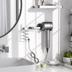 Tindbea Hair Dryer Holder Wall Mount Aluminum Alloy Hot Tools Organizer - Image 2
