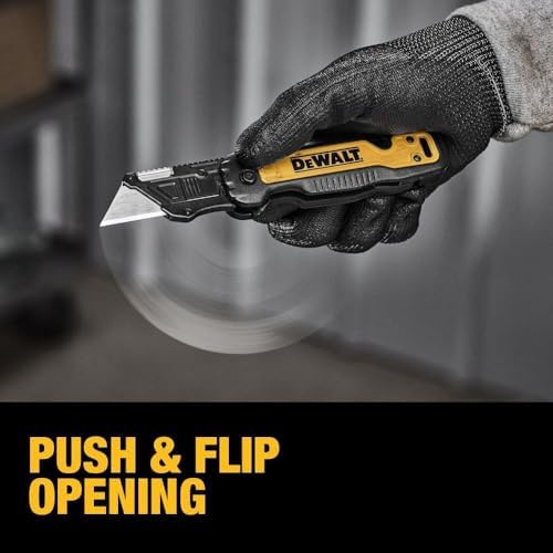 Dewalt Push & Flip Folding Utility Knife With Storage - Image 3