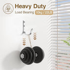 10-Pack 22LB Wall Hooks for Hanging Towel/Coat, Brushed Nickel - Image 4