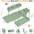 Sevenblue 3-Pack 2-Tier L-Shaped Under Sink Organizers with Sliding Drawers - Image 6