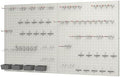 Pegboard Smith 48x24 inch Gray Metal Pegboard Kit for Wall Organization with Hooks, Pegboard Bins, and Utility Tools Storage Board, Efficient Tool Organizer Peg Board by Pegboard+Smith