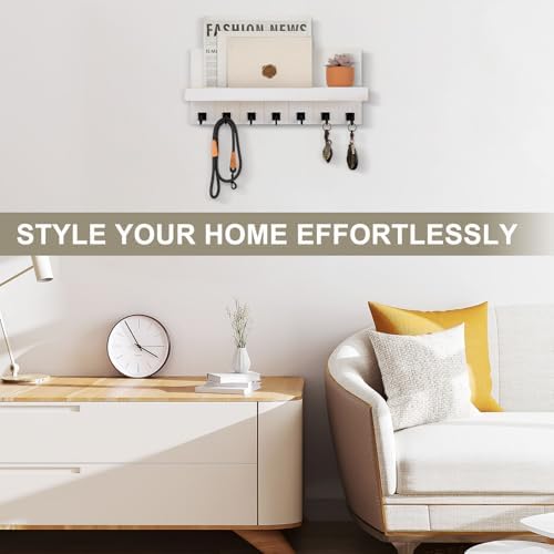 Key Holder for Wall, Decorative Key Holder with Shelf - Image 3