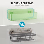 Nieifi Adhesive Shower Shelves, Green, 5 Pieces - Image 6